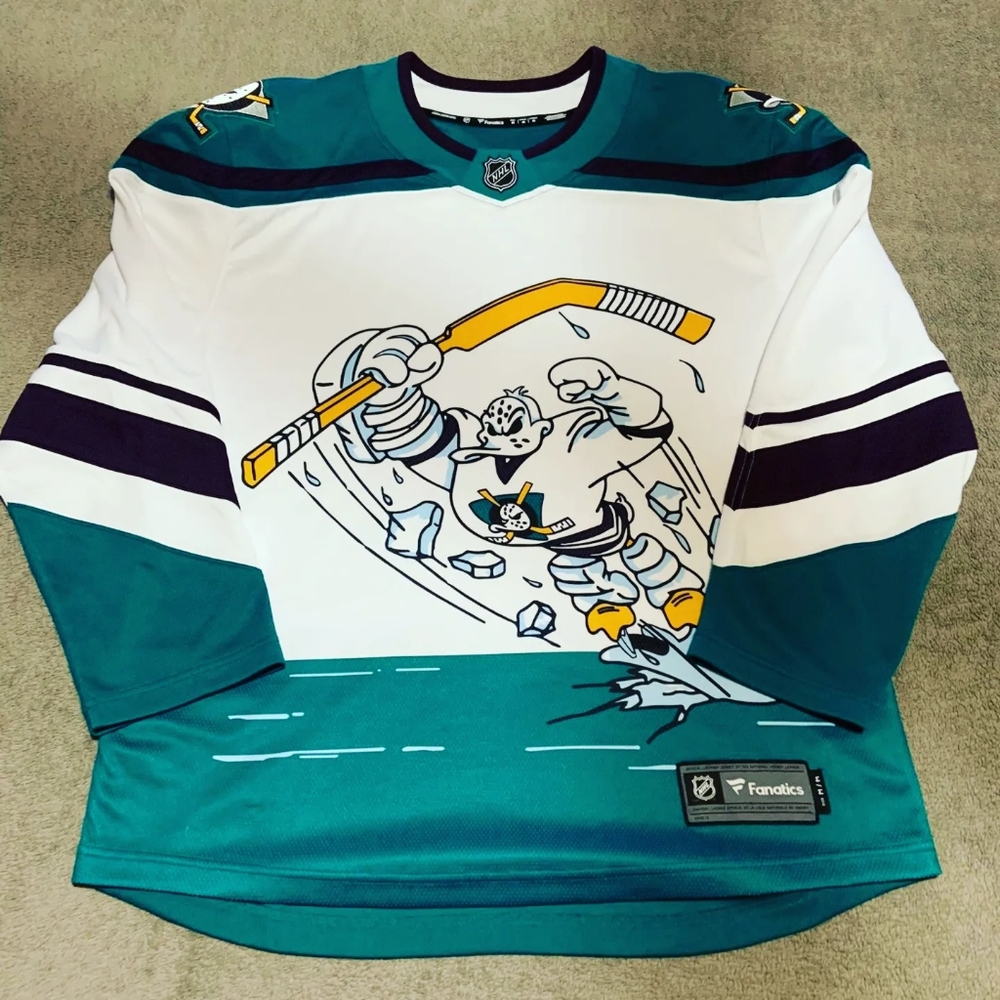 FANATICS ANAHEIM DUCKS REVERSE RETRO JERSEY